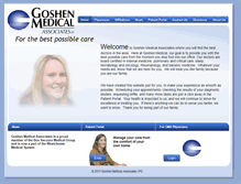 Tablet Screenshot of goshenmedical.com